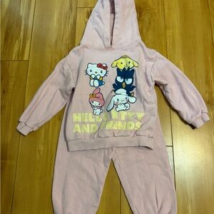 Zara Kid’s Sanrio Fleece Lined Hoodie Set